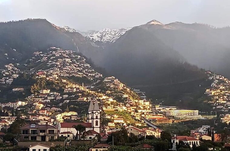 Snow clearly visible from Funchal. Madeira Island News Blog
